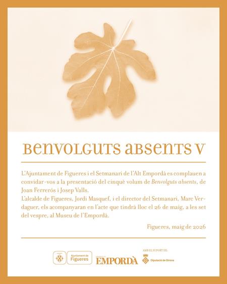 Presentació de Benvolguts absents V | Llibreria online de Figueres i Empordà