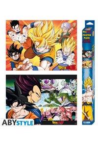 SET 2 POSTERS DRAGON BALL SAIYANS GROUPS 52X38 | 3665361057505 | Llibreria online de Figueres i Empordà