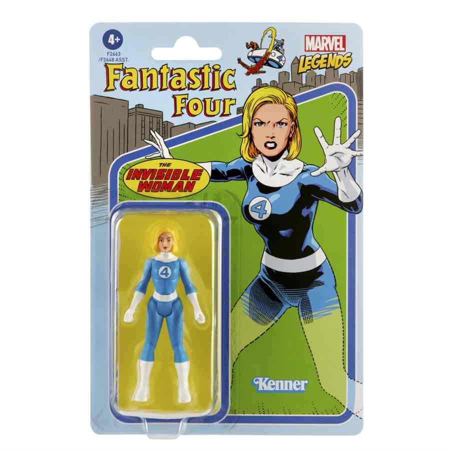 INVISIBLE WOMAN FIGURA 9.5 CM MARVEL LEGENDS RETRO F26635L0 | 5010993848843 | Librería online de Figueres / Empordà