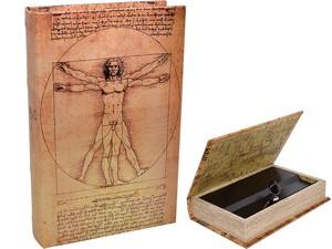 LIBRO-CAJA FUERTE VITRUBIO DA VINCI 16X5X24 CM | 2000016302929 | Llibreria online de Figueres i Empordà