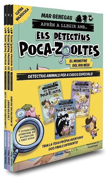 Pack Aprèn a llegir amb... Els detectius Poca-zooltes! 1-3. En lletra MAJÚSCULA | 9788413897998 | Benegas, Mar | Librería online de Figueres / Empordà
