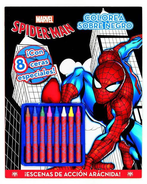 Spider-Man. Colorea sobre negro | 9788415343523 | Marvel | Librería online de Figueres / Empordà