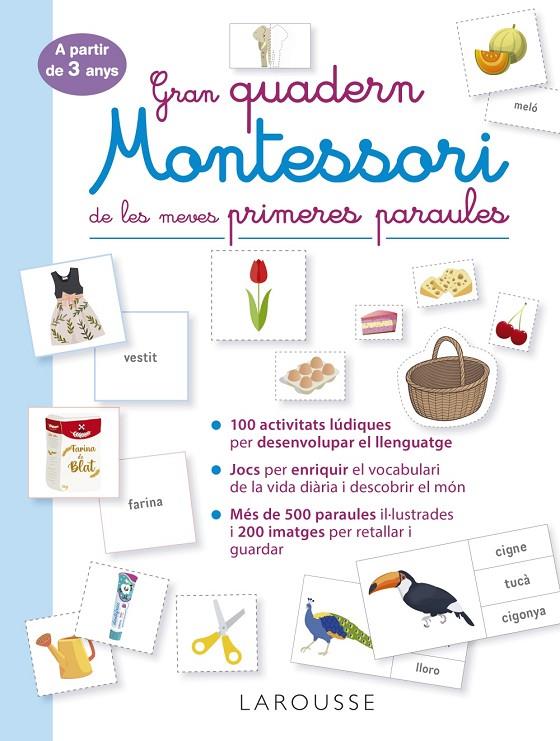 Gran quadern Montessori de les meves primeres paraules | 9788419250056 | Éditions Larousse | Llibreria online de Figueres i Empordà