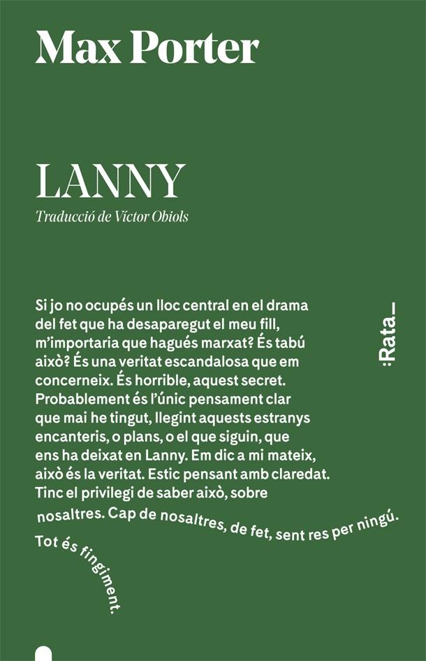 Lanny | 9788416738526 | Porter, Max | Librería online de Figueres / Empordà