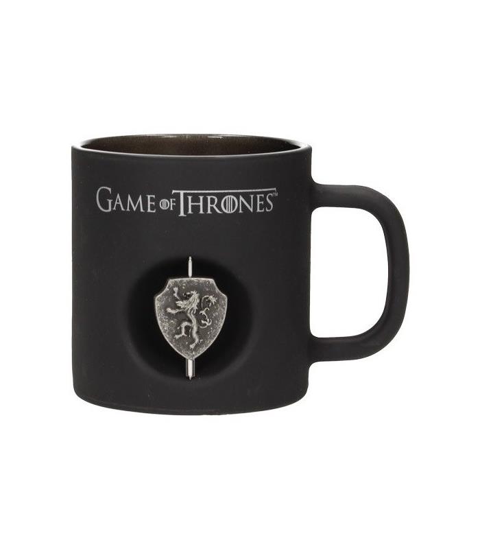 LANNISTER TAZA NEGRA CRISTAL EMBLEMA GIRATORIO GAME OF THRONES | 8436546897545 | Llibreria online de Figueres i Empordà