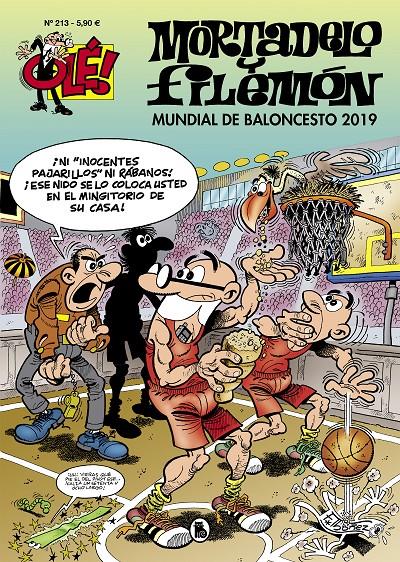 Mundial de baloncesto 2019 (Olé! Mortadelo #213) | 9788402423641 | Ibáñez, Francisco | Llibreria online de Figueres i Empordà