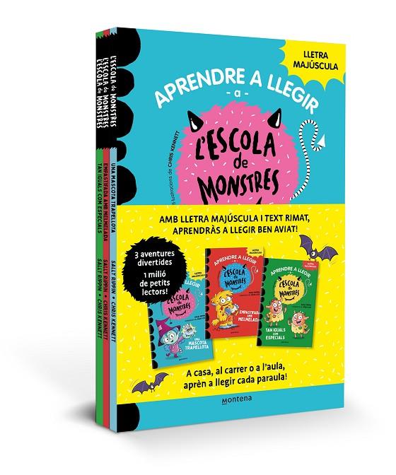 Aprendre a llegir a l'Escola de Monstres - Pack amb els llibres 1, 2 i 3 (PAL) | 9788419169990 | Rippin, Sally | Librería online de Figueres / Empordà