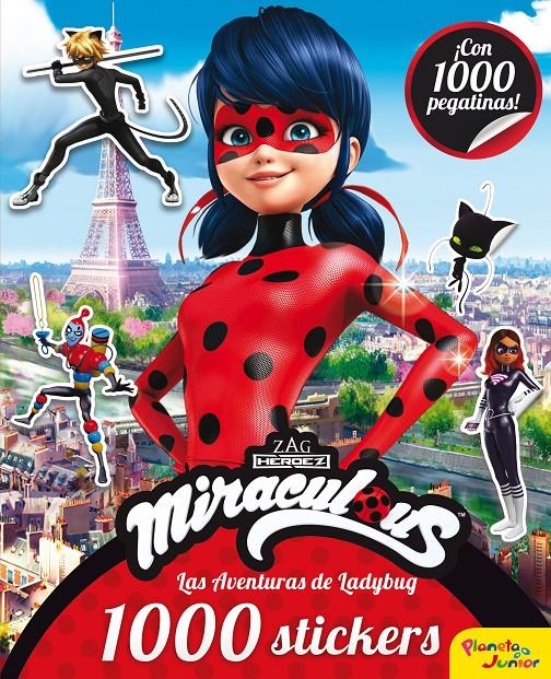 Miraculous. Las aventuras de Ladybug. 1000 stickers | 9788408179696 | Prodigiosa-Miraculous | Librería online de Figueres / Empordà