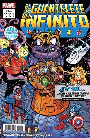 SPIDERMAN VOL 2 #227 EL ASOMBROSO SPIDERMAN 18 PORTADA ALTERNATIVA DISNEY 100 - EL GUANTELETE DEL INFINITO | 977000239000300227 | Wells, Zeb / Mcguinness, Ed | Librería online de Figueres / Empordà