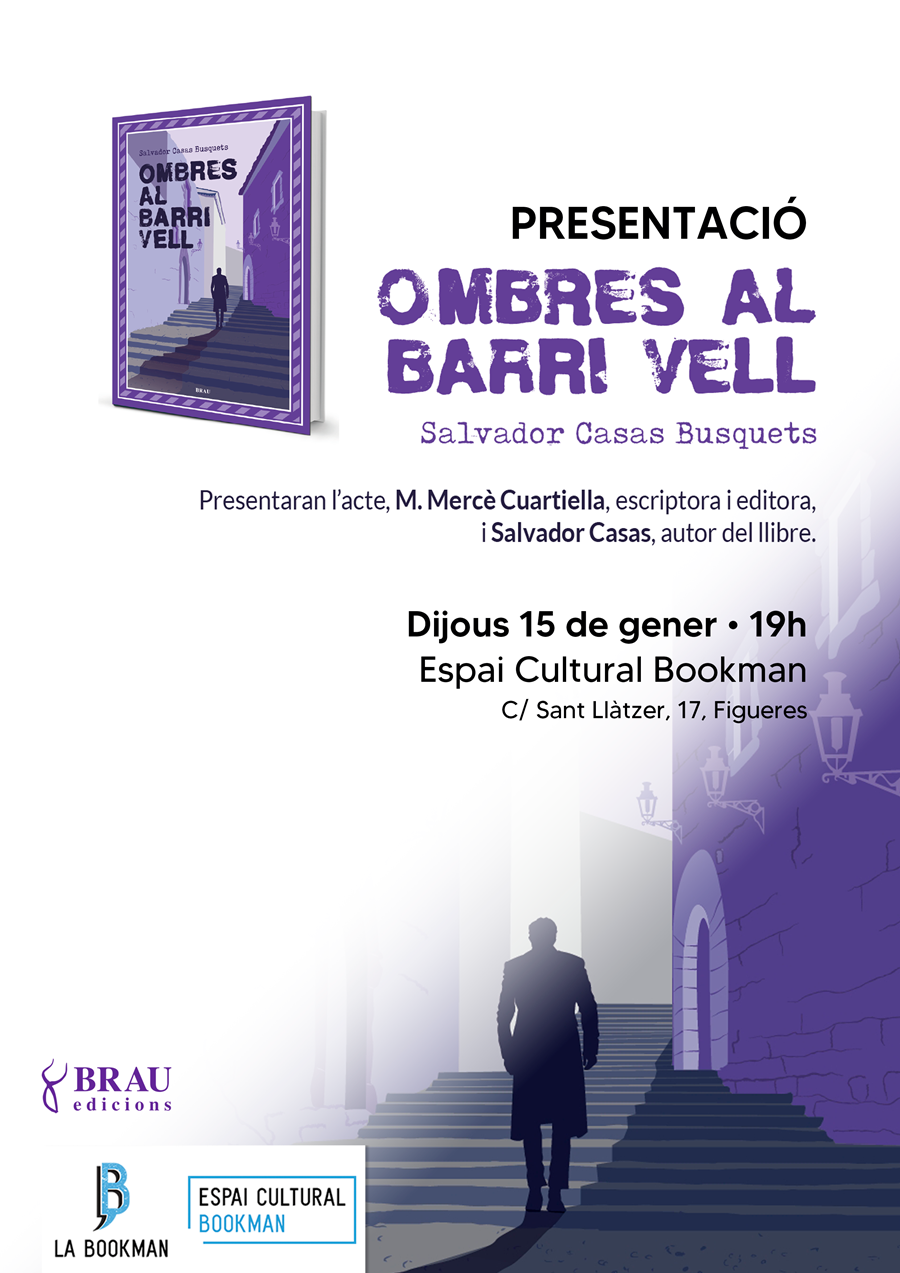 Presentació d'OMBRES AL BARRI VELL de Salvador Casas - Llibreria online de Figueres i Empordà
