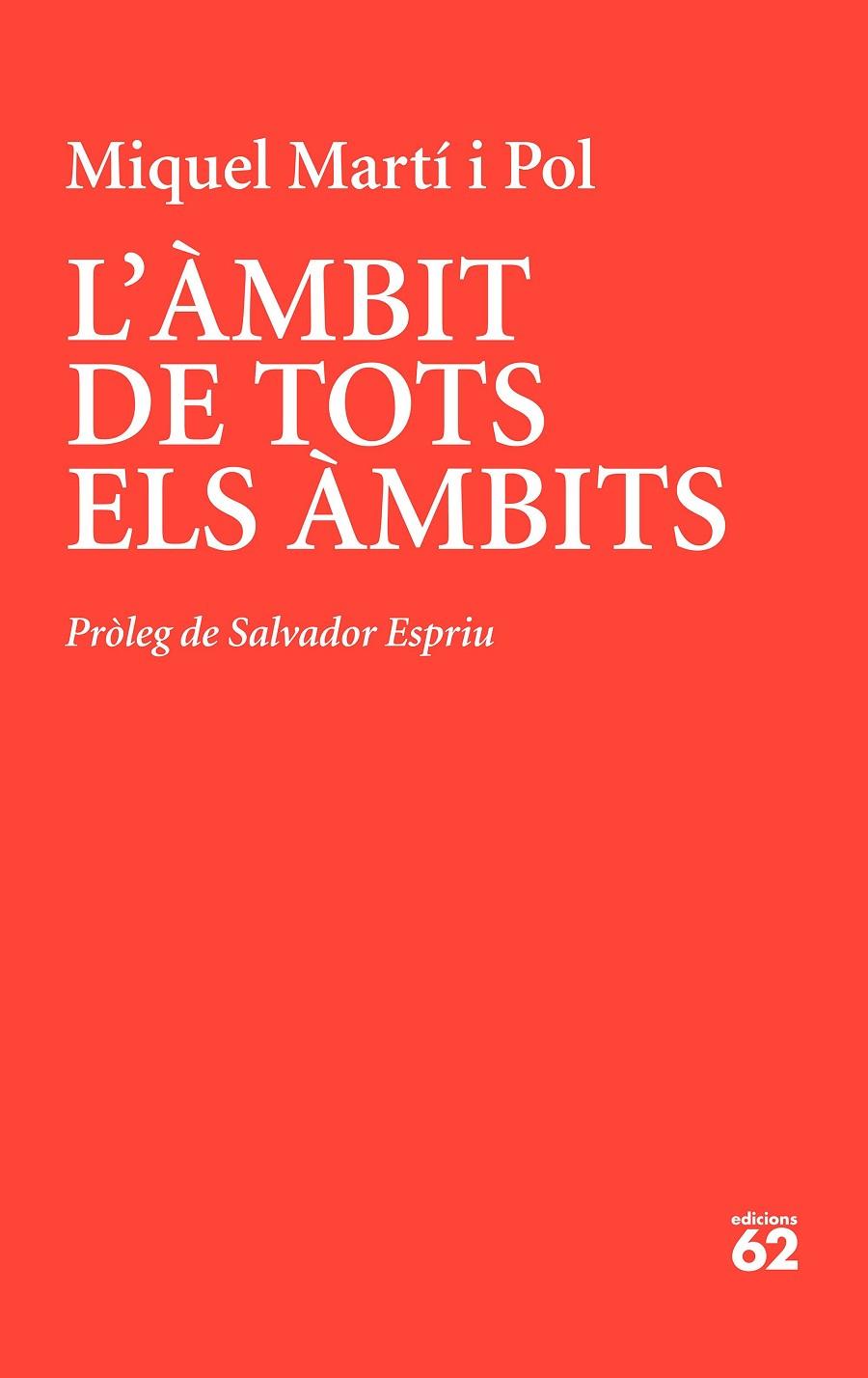 L'àmbit de tots els àmbits | 9788429779233 | Martí I Pol, Miquel | Llibreria online de Figueres i Empordà