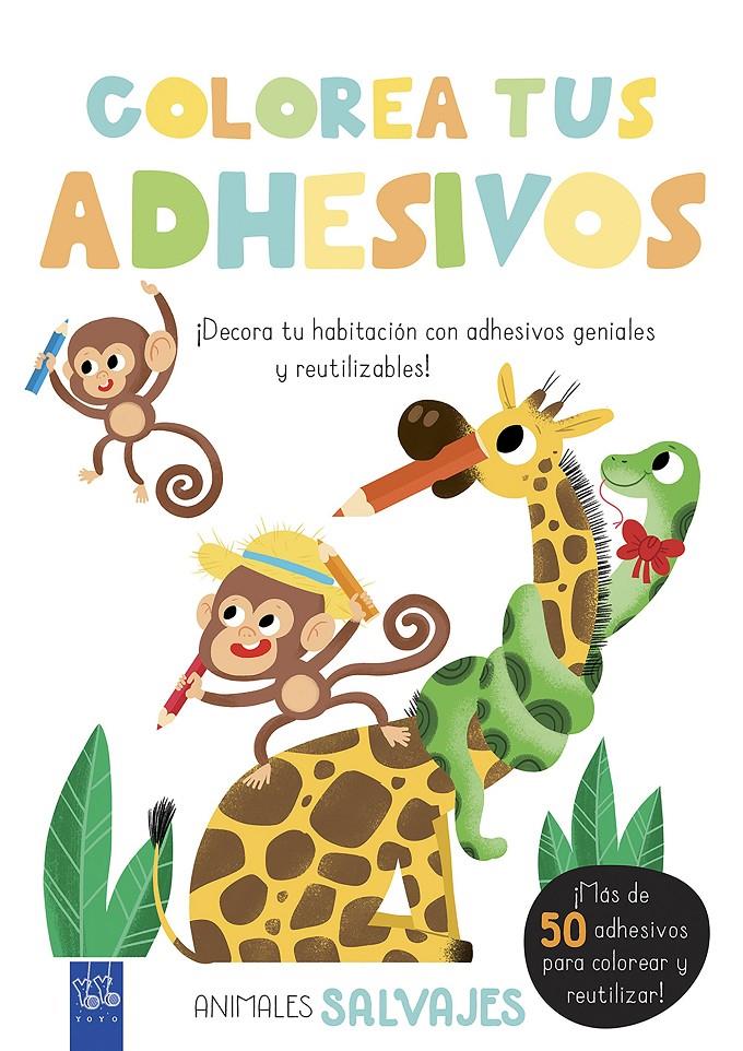Colorea tus adhesivos. Animales salvajes | 9788408200482 | YOYO | Llibreria online de Figueres i Empordà