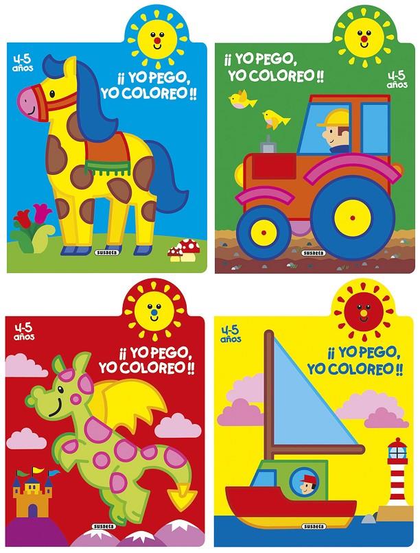 ¡Yo pego, yo coloreo! 4-5 años (4 títulos) | 9788467747904 | Busquets, Jordi | Librería online de Figueres / Empordà