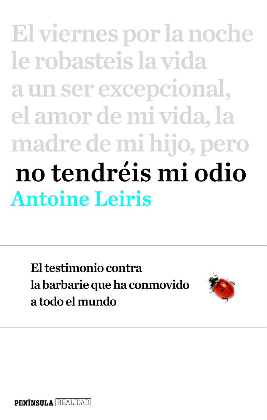No tendréis mi odio | 9788499425368 | Leiris, Antoine | Librería online de Figueres / Empordà