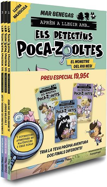 Pack Aprèn a llegir amb... Els detectius Poca-zooltes!  1,2 i 3: En lletra MAJÚS | 9791387519438 | Benegas, Mar | Llibreria online de Figueres i Empordà