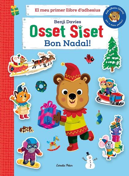 Osset Siset. El meu primer llibre d'adhesius. Bon Nadal! | 9788413895505 | Davies, Benji | Llibreria online de Figueres i Empordà