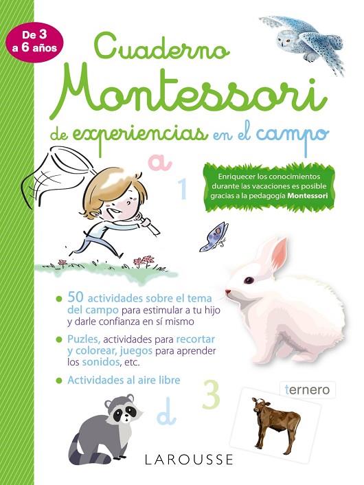 Cuaderno Montessori de experiencias en el campo | 9788418100352 | Larousse Editorial | Llibreria online de Figueres i Empordà