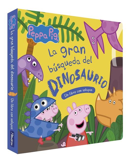Peppa Pig. Libro de cartón con solapas - La gran búsqueda del dinosaurio | 9788448867096 | Hasbro/eOne | Llibreria online de Figueres i Empordà