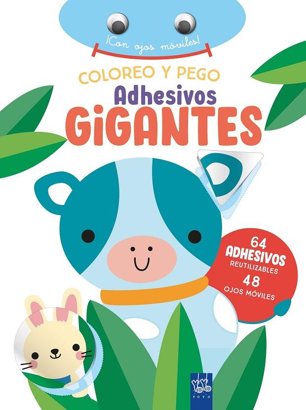 Coloreo y pego adhesivos gigantes. Vaca | 9788408266372 | YOYO | Llibreria online de Figueres i Empordà