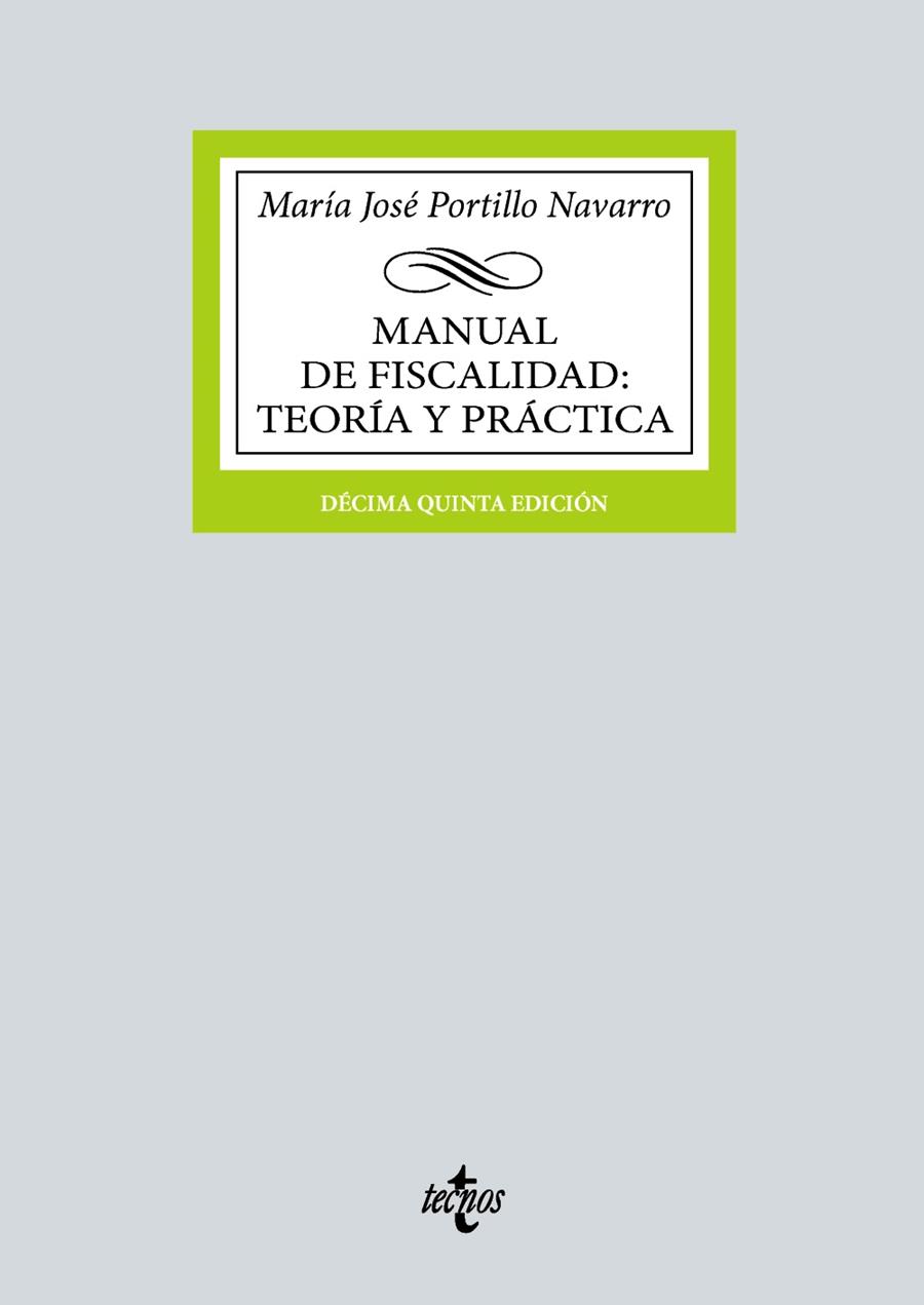 Manual de Fiscalidad: Teoría y práctica | 9788430988020 | Portillo Navarro, María José | Llibreria online de Figueres i Empordà