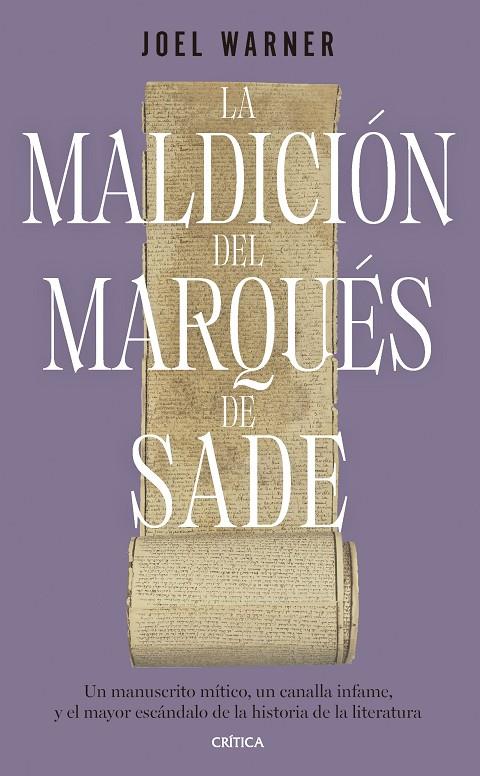 La maldición del Marqués de Sade | 9788491995876 | Warner, Joel | Llibreria online de Figueres i Empordà