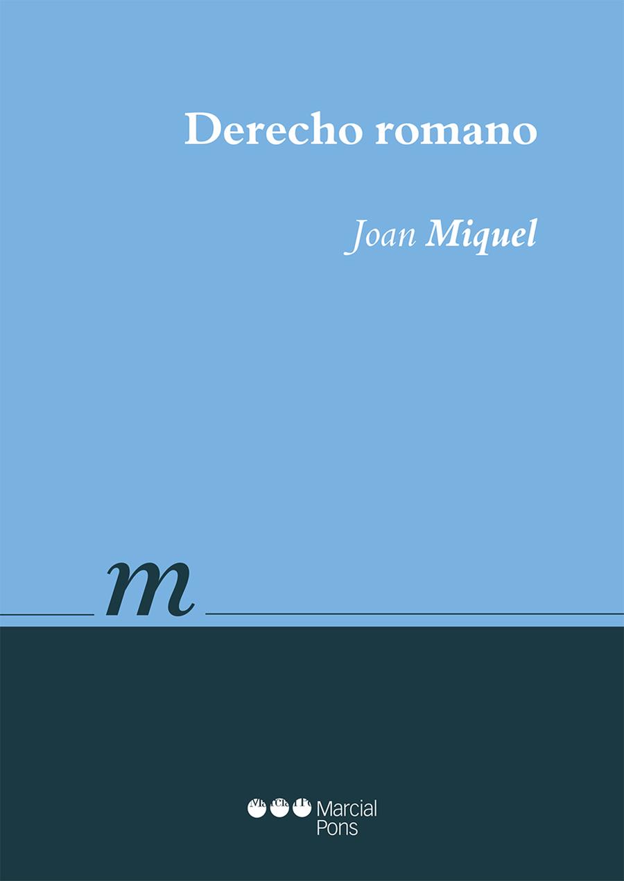 Derecho romano | 9788491231554 | Miquel, Joan | Llibreria online de Figueres i Empordà