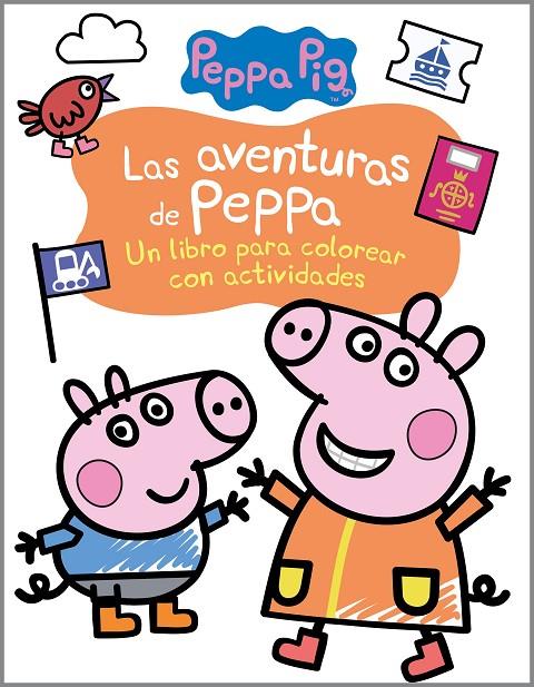 Las aventuras de Peppa (Actividades para colorear) | 9788448857783 | Hasbro,/Eone, | Llibreria online de Figueres i Empordà
