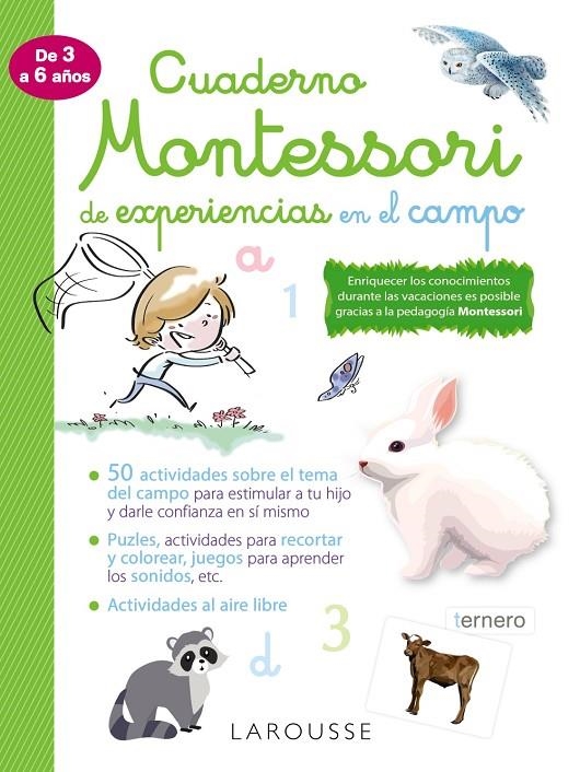 Cuaderno Montessori de experiencias en el campo | 9788418100352 | Larousse Editorial | Librería online de Figueres / Empordà