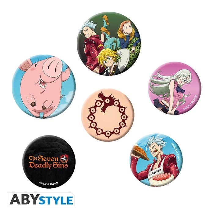 PACK DE CHAPAS THE SEVEN DEADLY SINS | 5028486489534 | Librería online de Figueres / Empordà