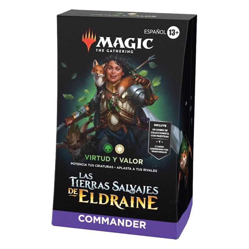 MAZO DE COMMANDER LAS TIERRAS SALVAJES DE ELDRAINE: VIRTUD Y VALOR. Magic The Gathering MTG | 5010996155412-1 | Llibreria online de Figueres i Empordà