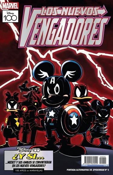 SPIDERMAN VOLUMEN 4 #005 PORTADA ALTERNATIVA DISNEY 100 LOS NUEVOS VENGADORES | 977000165300000005 | Slott, Dan / Bagley, Mark | Librería online de Figueres / Empordà