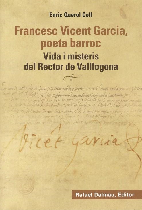 Francesc Vicent Garcia, poeta barroc | 9788423208906 | Querol Coll, Enric | Librería online de Figueres / Empordà