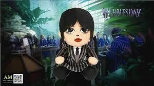 Peluche Wednesday Addams Miércoles Addams 20 cms | 0883975182625 | Llibreria online de Figueres i Empordà