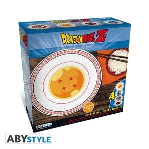 SET DE 4 PLATOS DRAGON BALL EMBLEMAS | 3665361015383 | Llibreria online de Figueres i Empordà