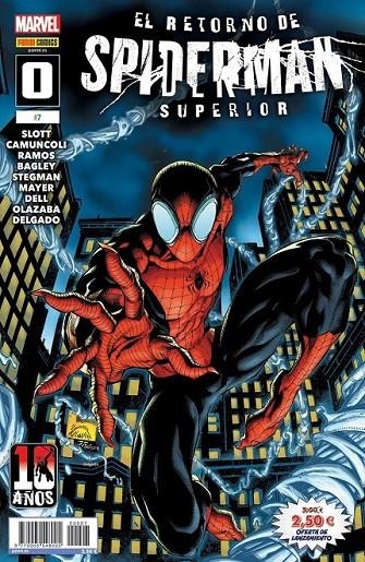 SUPERIOR SPIDER-MAN #007/000. EL RETORNO DE SPIDERMAN SUPERIOR  | 977000554800500007 | GIUSEPPE CAMUNCOLI - RYAN STEGMAN - DAN SLOTT - HUMBERTO RAMOS - MARK BAGLEY | Llibreria online de Figueres i Empordà