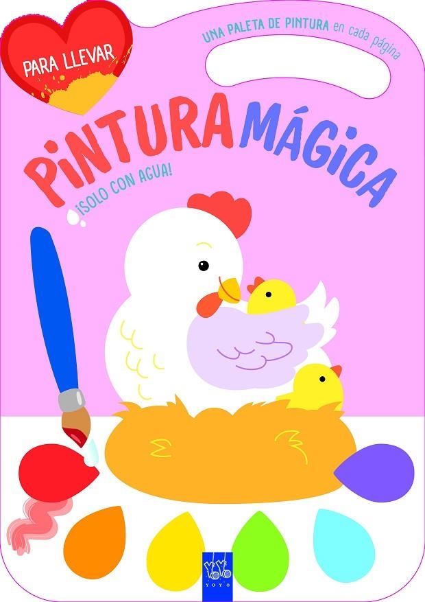 Pintura mágica. Gallina | 9788408281078 | YOYO | Llibreria online de Figueres i Empordà