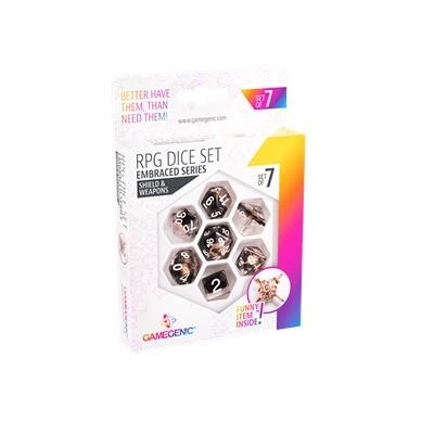 SHIELD & WEAPONS RPG DICE SET (7 PCS) DAUS DADOS | 4251715404898 | Librería online de Figueres / Empordà