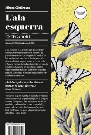 L'ala esquerra | 9788417339128 | Cartarescu, Mircea | Llibreria online de Figueres i Empordà
