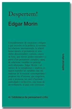 Despertem! | 9788418618406 | Morin, Edgar | Llibreria online de Figueres i Empordà