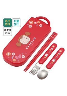 MEI ESTUCHE PALILLOS CUCHARA TENEDOR ROJOS 20 X 7,5 CM MI VECINO TOTORO RE-RUN | 4973307657023 | Librería online de Figueres / Empordà