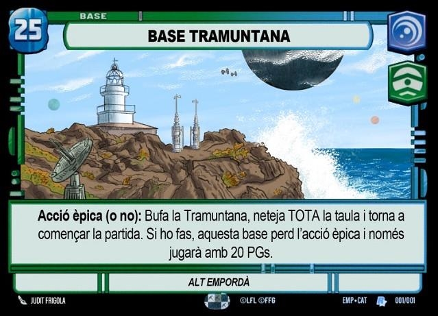 STAR WARS UNLIMITED: GAME MAT BASE TRAMUNTANA EXCLUSIVA I LIMITADA - ESTORA DE JOC - TAPETE | tapetebaseemporda | Frigola, Judit | Llibreria online de Figueres i Empordà