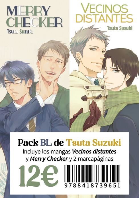 Pack BL Tsuta Suzuki (Merry checker + Vecinos distantes) | 9788418739651 | Suzuki, Tsuta | Librería online de Figueres / Empordà