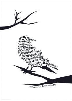 POSTER EL CUERVO EDGAR ALLAN POE AVENAUTA | 8527713220355 | Llibreria online de Figueres i Empordà