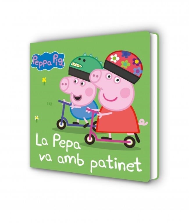 Peppa Pig. Llibre de cartró - La Pepa va amb patinet | 9788448869557 | Hasbro | Llibreria online de Figueres i Empordà