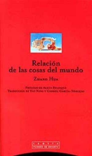 Relación de las cosas del mundo | 9788481644562 | Hua, Zhang | Librería online de Figueres / Empordà