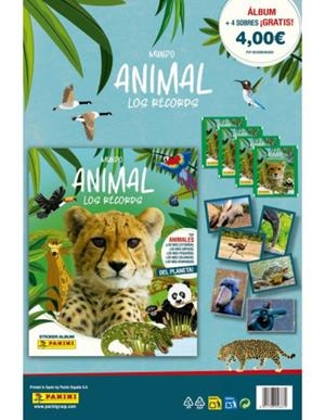 PACK LANZAMIENTO ALBUM + 4 SOBRES (ES) Mundo animal, los récords de Panini | 9788427874404 | Llibreria online de Figueres i Empordà
