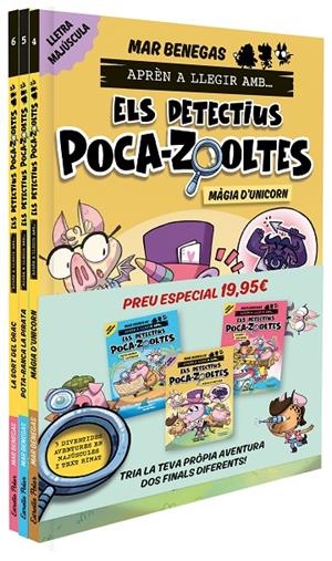 PACK Aprèn a llegir amb... Els detectius Poca-zooltes!  4,5 i 6: En lletra MAJÚSCULES (PAL) | 9791387782009 | Benegas, Mar | Librería online de Figueres / Empordà