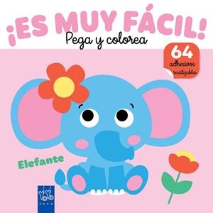 ¡Es muy fácil! Pega y colorea. Elefante | 9788408282402 | YOYO | Llibreria online de Figueres i Empordà