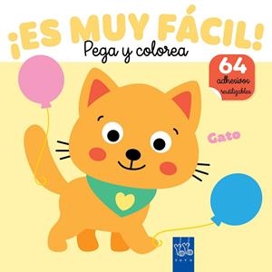 ¡Es muy fácil! Pega y colorea. Gato | 9788408295679 | YOYO | Llibreria online de Figueres i Empordà