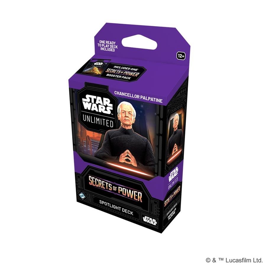 Spotlight deck CHANCELLOR PALPATINE. STAR WARS UNLIMITED: SECRETS OF POWER ***ENGLISH*** | 0841333131906 | Llibreria online de Figueres i Empordà